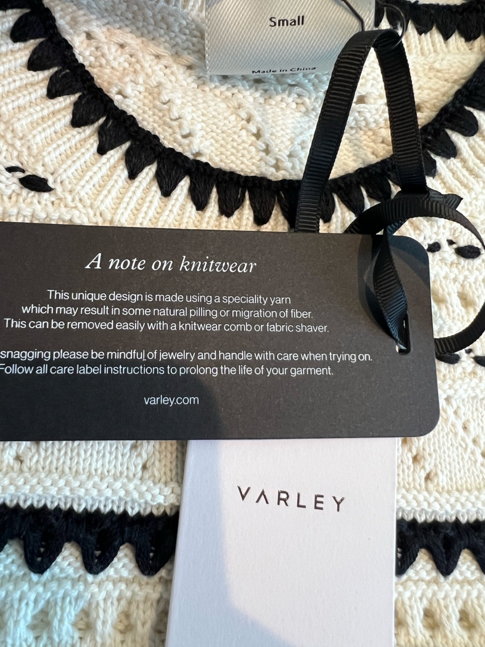 Varley Sleeveless Pointelle Sweater Vest Athena Knit New Small Anthropologie - Picture 8 of 10